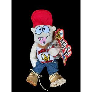 NWT Redneck Guy State Fair Beer Trucker Hat Rare Vtg Novelty Plush Doll
